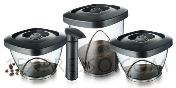 Bo�tes de conservation du caf� sous vide